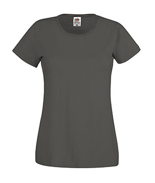 T-SHIRT ORIGINAL DONNA - FRUIT OF THE LOOM grafite chiaro T-SHIRT ORIGINAL DONNA - FRUIT OF THE LOOM grafite chiaro